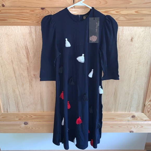 Little Cocoon Other - Little Cocoon NWT navy blue tassel modest dress size 12